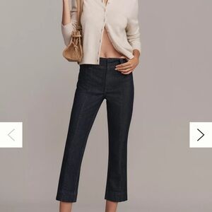 Anthropologie Dark Indigo Cropped Jeans